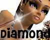 Diamond necklace Blk&SLV