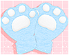 Cute paws blue