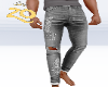 grey ripped jeans