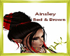 Ainsley Red & Brown