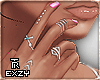 ❥ Silver&Pink Nail.