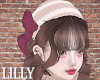 cozy ribbon beanie wh pu