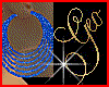 Geo Saphire Glitter hoop