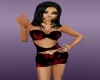 red and black tight mini