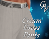 CREAM DRESS PANTS - M