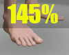 [G] Feet 145%