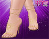 K* Lyara Gold Heels
