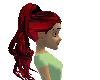 red/black ponytail
