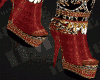 Red Black Spikey Boots