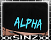 X ALPHA BLUE SNAPBACK X