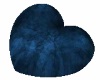 Church Heart Pillow Blue