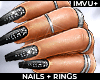 ! NYE 2022 nails + rings
