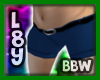 L8y* BBW Blue Shorts