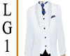LG1 White & Blue Tuxedo
