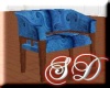 [SD] Wood & Blue Chair