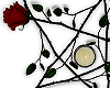 ✮ roses pentagram