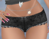 Black Denim Cut Offs
