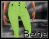 Button Green Pants