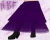 Purple long layered skirt