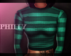P. Stripe Sweater Green