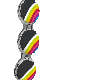 rainbow hoops XXL