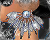 rD feather fan earrings 