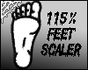 ! feet scaler 115%