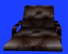 brown chaise loungechair