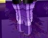 purple plaid biker boot