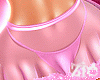 Heart Jeweled Skirt Pink