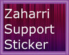 Zaharri Support sticker