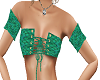 Green Mettalic Top