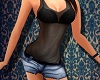 See thru top +Shorts 