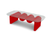 Red Wavy Table