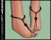 K. Jeweled Sandal Purple