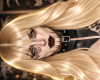 S. Hillary Blonde Bangs