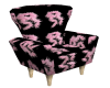 Black,Pink,modern chair