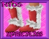 :Kids Red Fur Boots:
