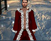 Dark Red Winter Fur Robe