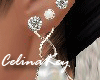 Christmas pearl earrings