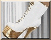 White & Gold Boots
