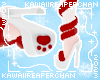 K| Fur Wrap Heels Cherry
