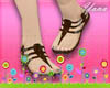 :Kawaii Brown Sandals: