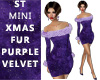 ST MINI XMAS FUR PURPLE