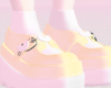 Yellow Doll Heart Shoes