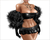 black fur coat