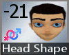 Head Shape -21 M A