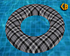 Gray Plaid Swim Tube