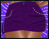 Rivet Mini Skirt Purple