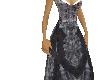 gray tweed ball gown
